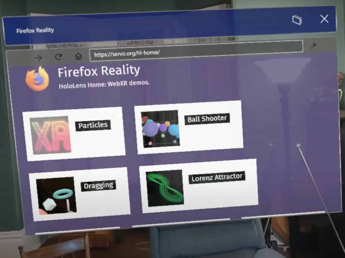 Firefox investit HoloLens 2 pour la navigation en réalité augmentée